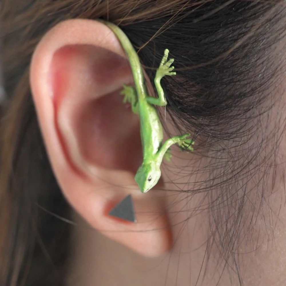 Unique Gecko Ear Wrap Earring